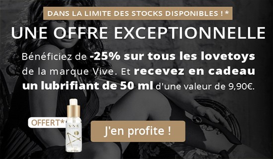 -25% sur tous les sextoys de la marque Vive